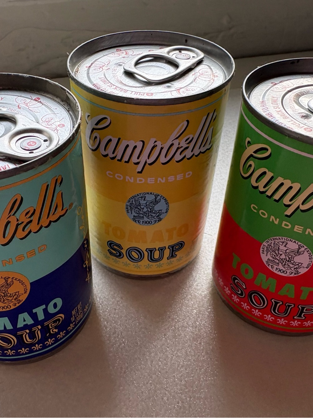 Warhol 3 Campbell’s Soup Cans, Made for Barney’s, Rare Limited Series